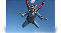 Parachute jump 4096 meters